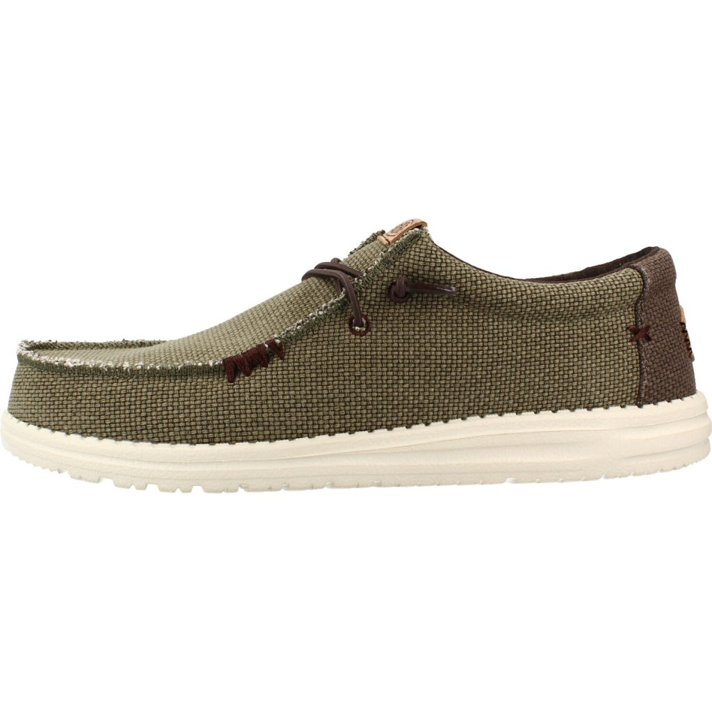 HEY DUDE WALLY BRAIDED en color VERDE  (2)