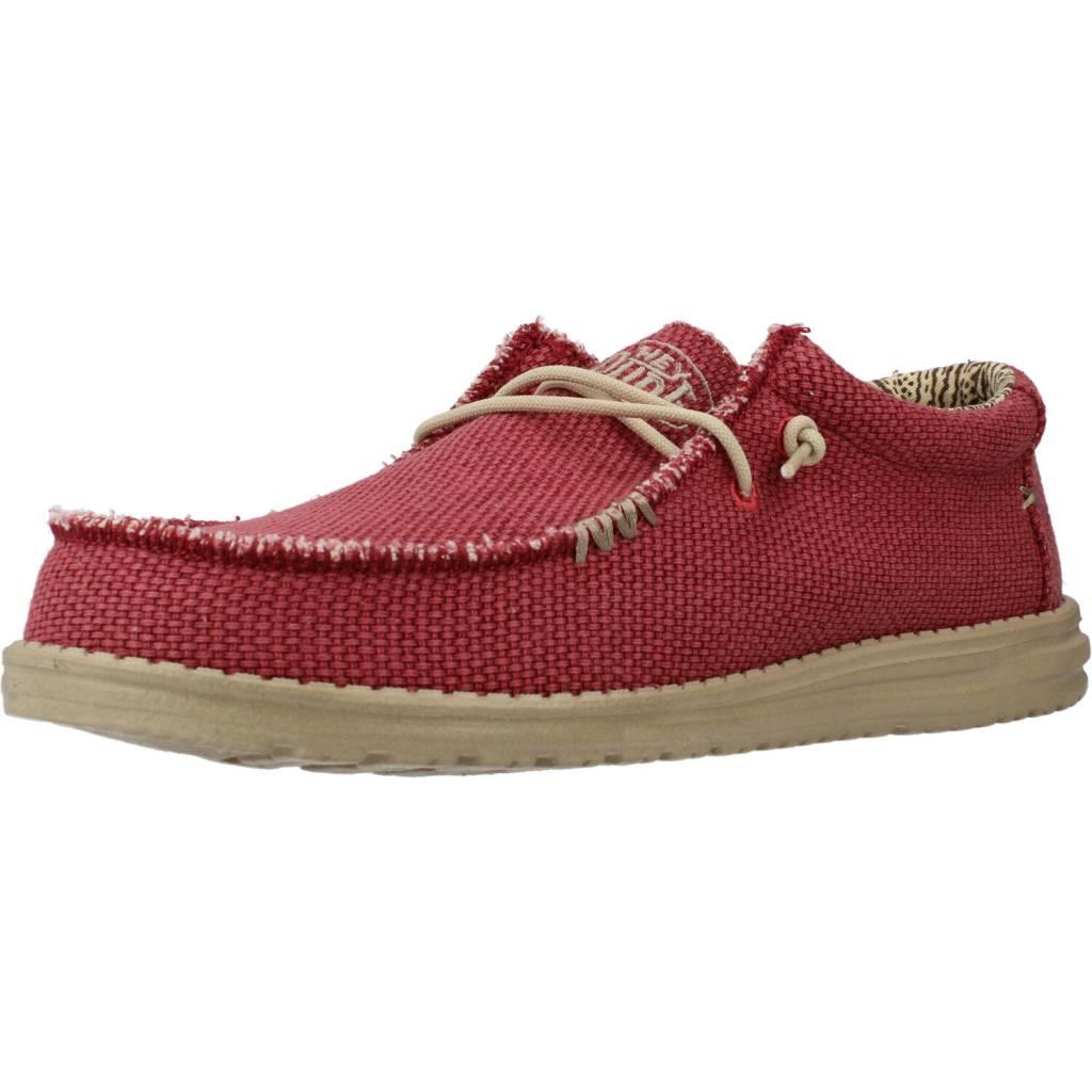 HEY DUDE WALLY BRAIDED en color ROJO  (1)