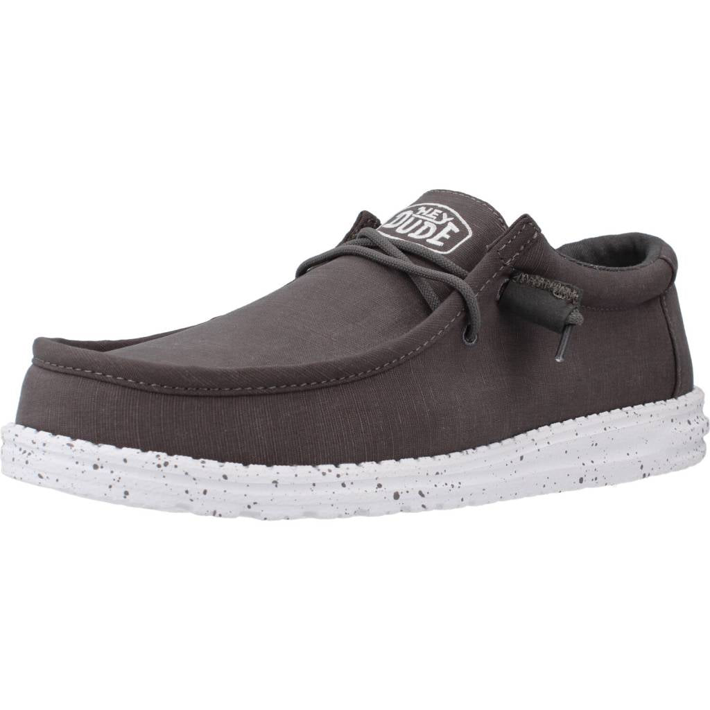 HEY DUDE WALLY SLUB CANVAS en color GRIS  (1)
