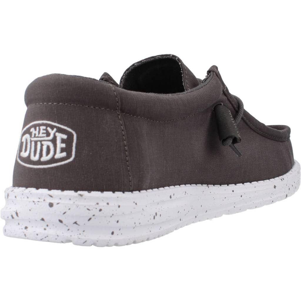 HEY DUDE WALLY SLUB CANVAS en color GRIS  (3)
