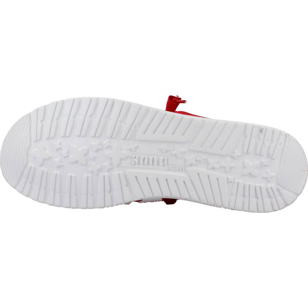 HEY DUDE WALLY SLUB CANVAS en color ROJO  (6)