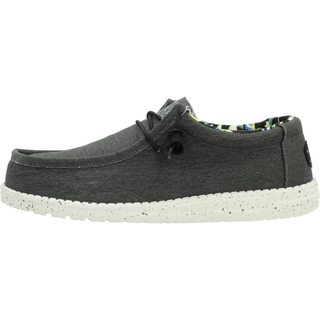 HEY DUDE WALLY STRETCH CANVAS en color NEGRO  (2)