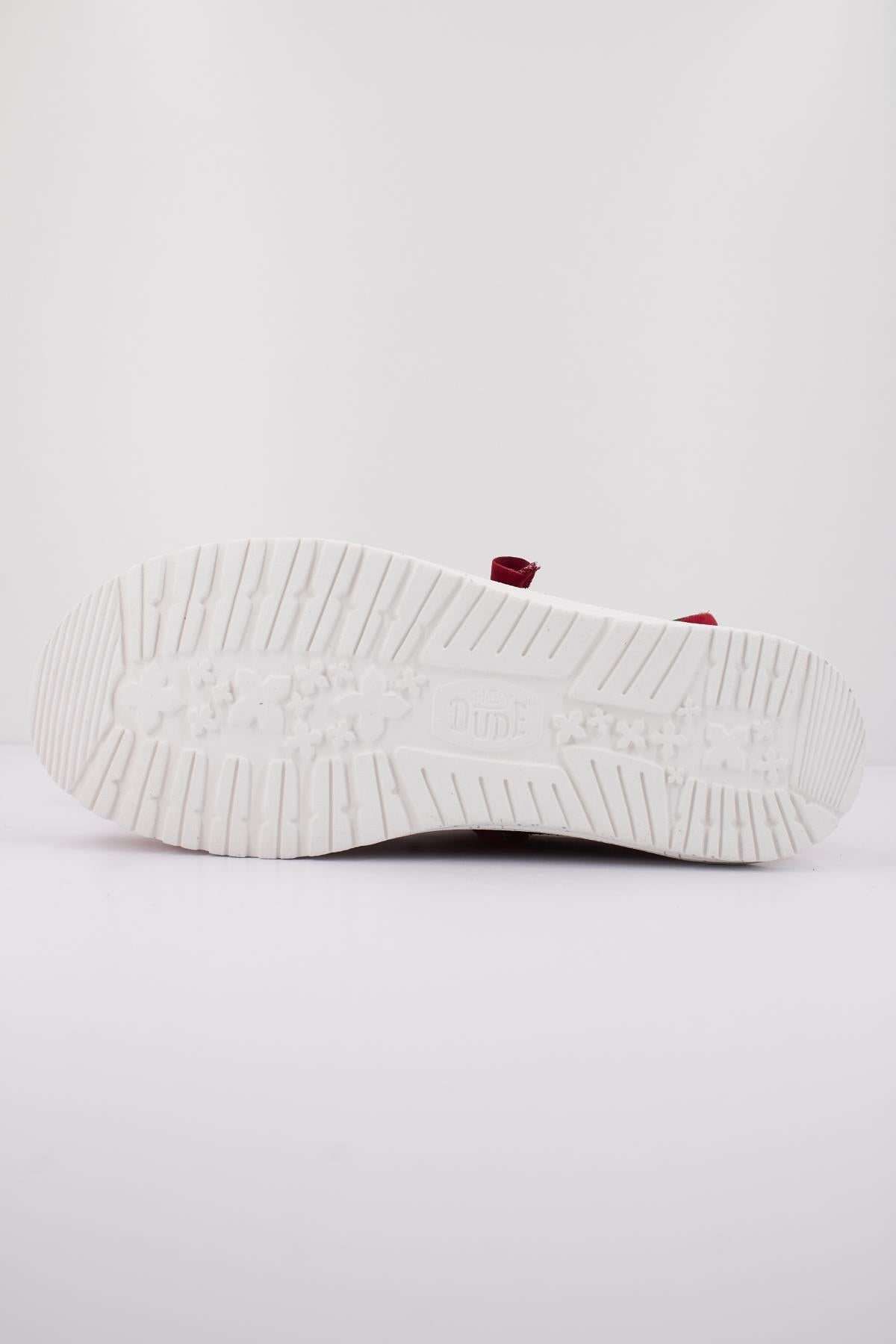 HEY DUDE WALLY SPORT MESH en color ROJO  (4)