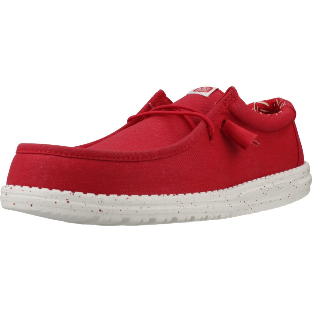 HEY DUDE WALLY STRETCH CANVAS en color ROJO  (1)