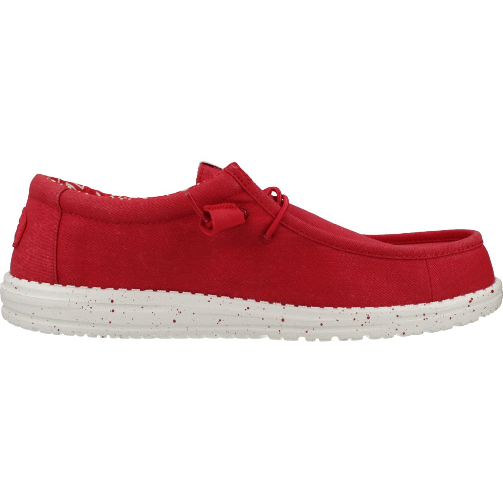 HEY DUDE WALLY STRETCH CANVAS en color ROJO  (4)