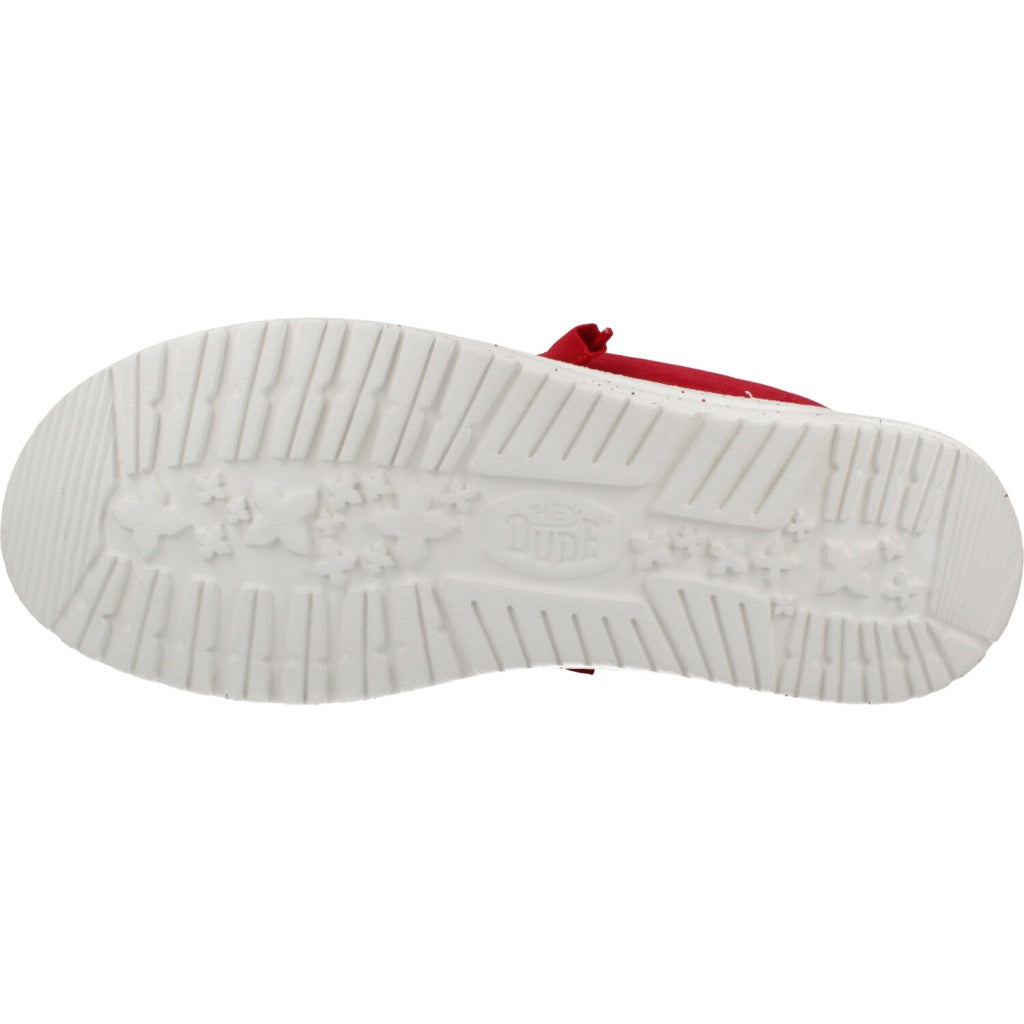 HEY DUDE WALLY STRETCH CANVAS en color ROJO  (6)