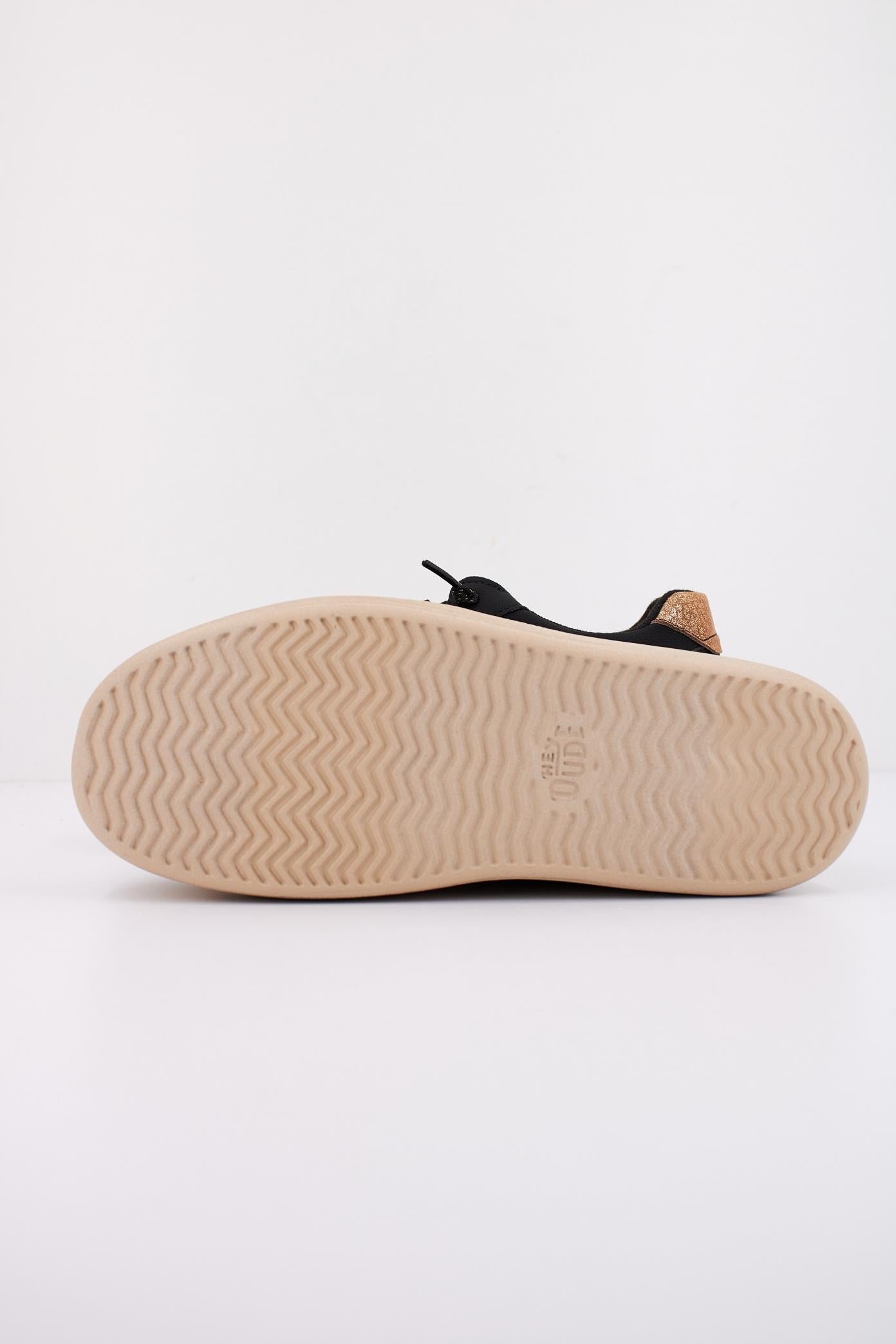HEY DUDE HUDSON LIFT METALLIC en color NEGRO  (5)