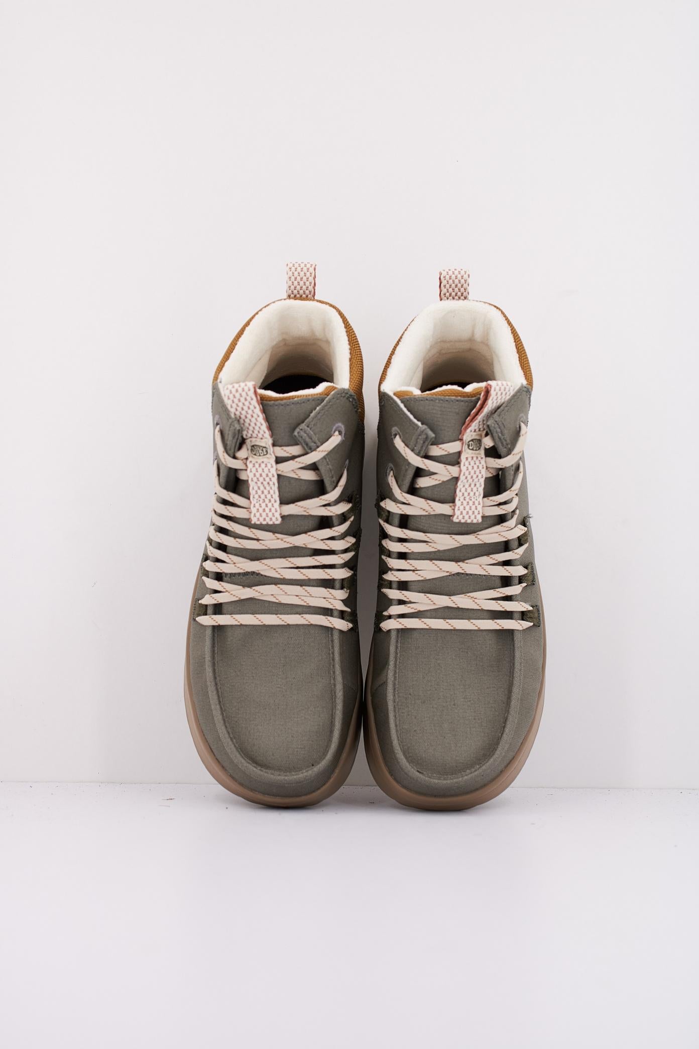 HEY DUDE WENDY APRES COATED TWILL en color VERDE  (3)