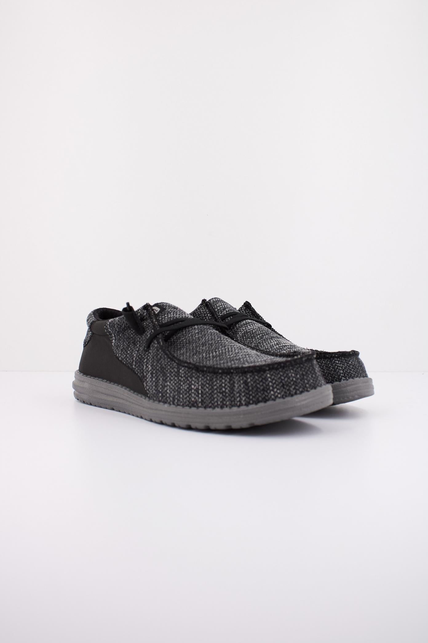 HEY DUDE WALLY STITCH FLECKED en color NEGRO  (2)