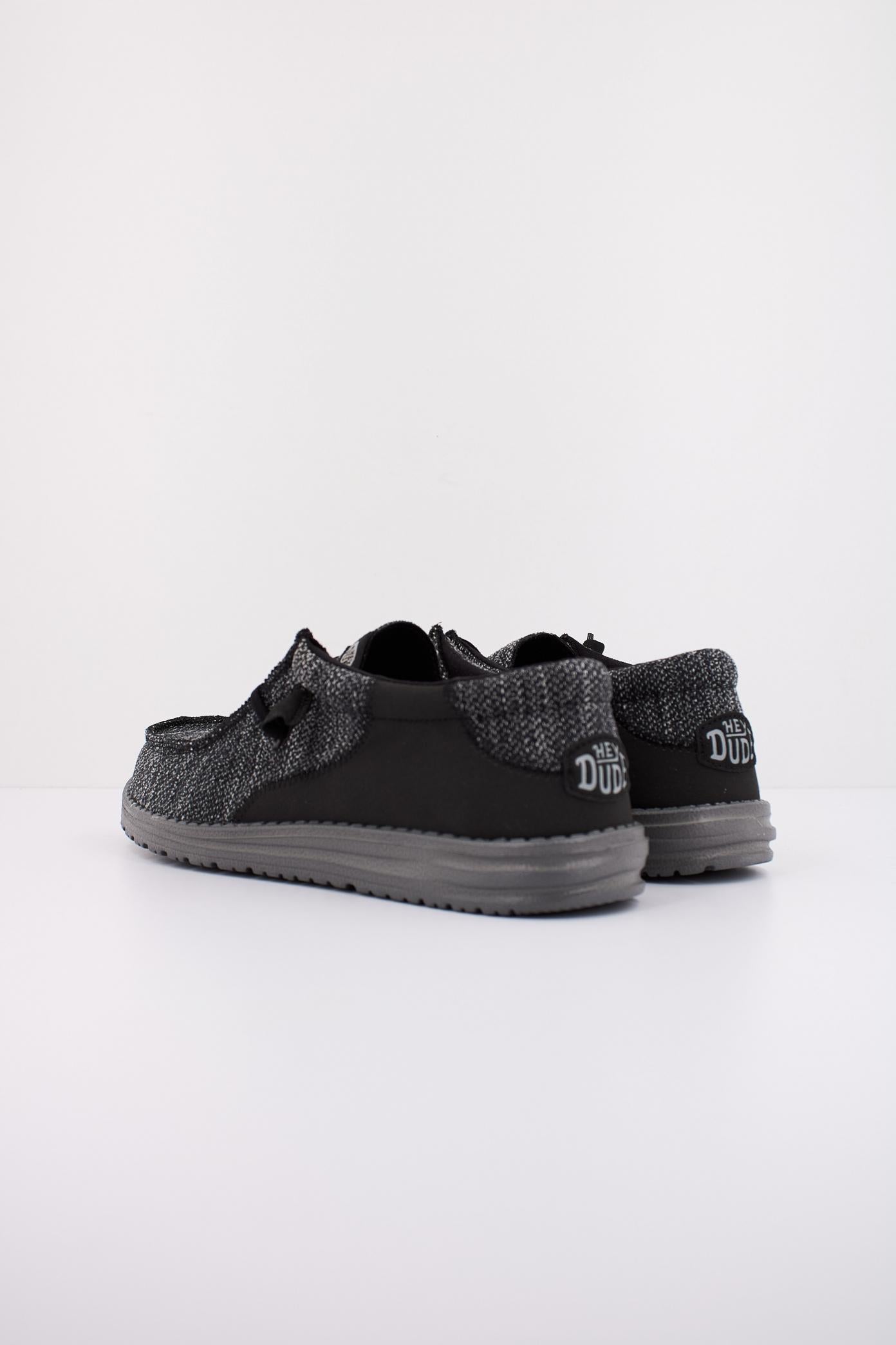 HEY DUDE WALLY STITCH FLECKED en color NEGRO  (4)