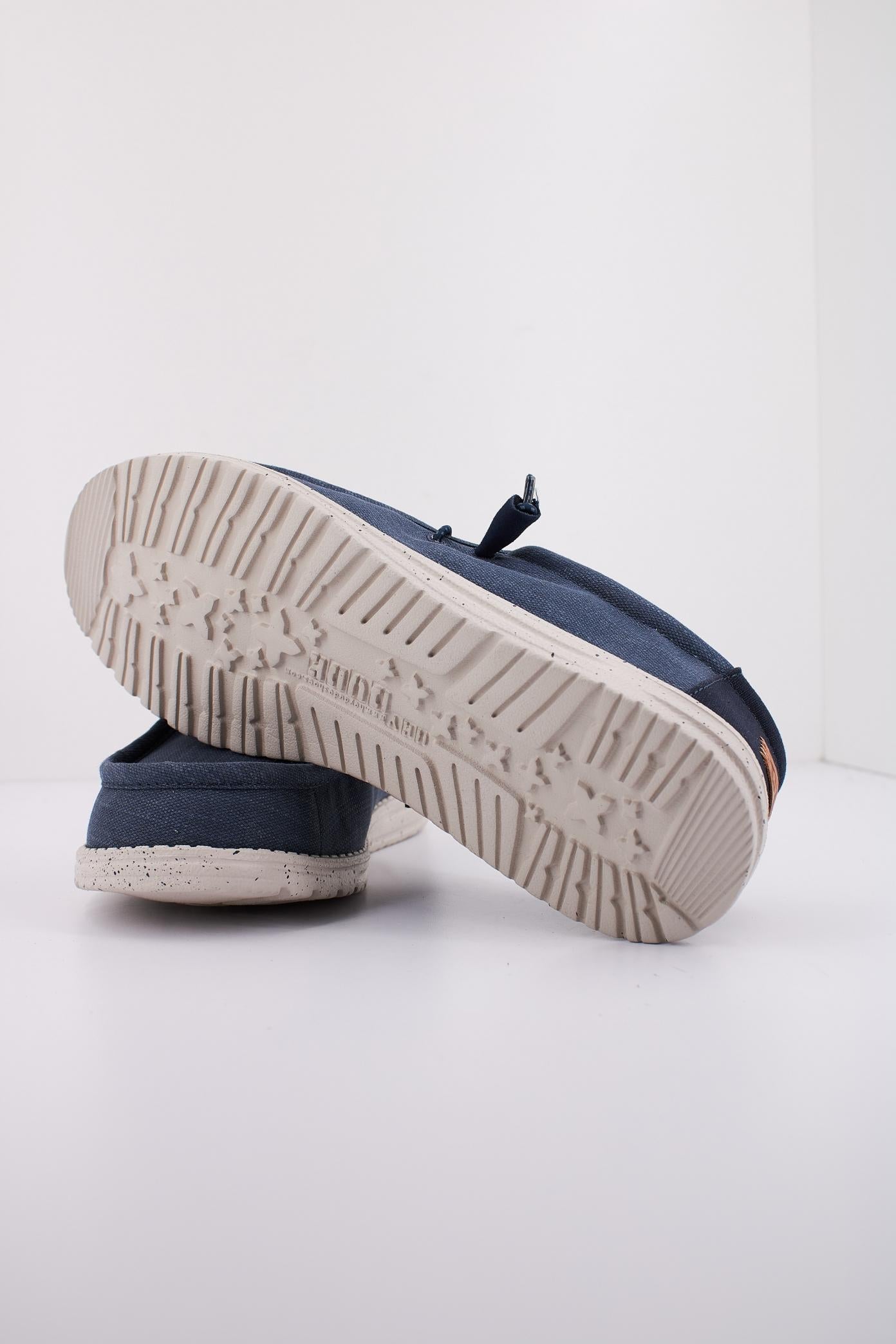 HEY DUDE WALLY WASHED CANVAS en color AZUL  (5)