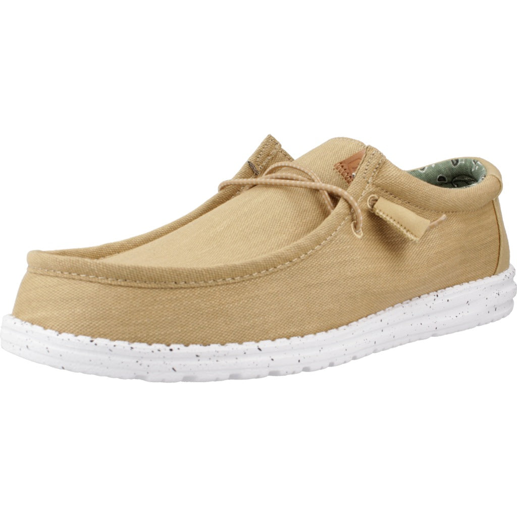 HEY DUDE WALLY WASHED CANVAS en color AMARILLO  (1)