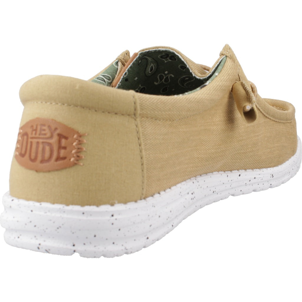 HEY DUDE WALLY WASHED CANVAS en color AMARILLO  (3)