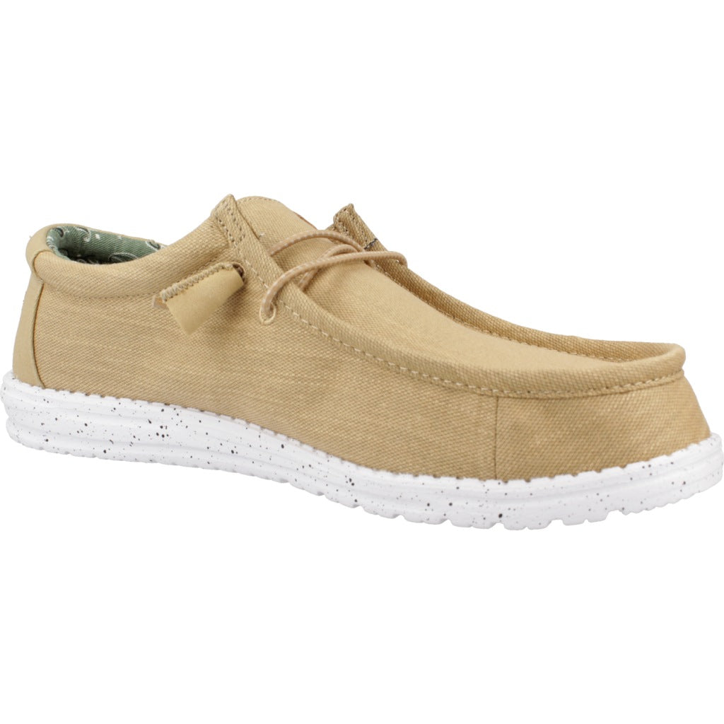 HEY DUDE WALLY WASHED CANVAS en color AMARILLO  (5)