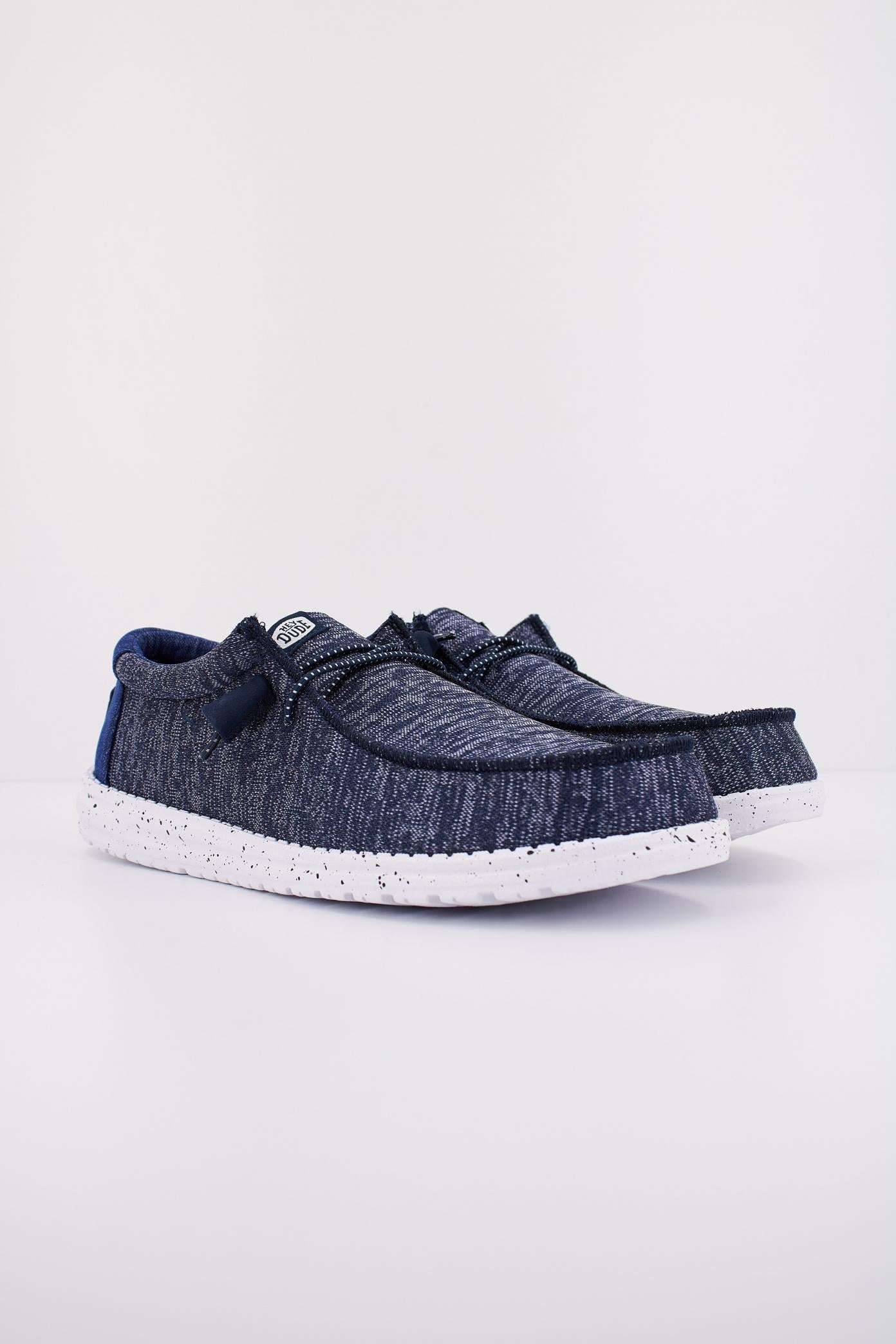 HEY DUDE WALLY SPORT KNIT en color AZUL  (2)
