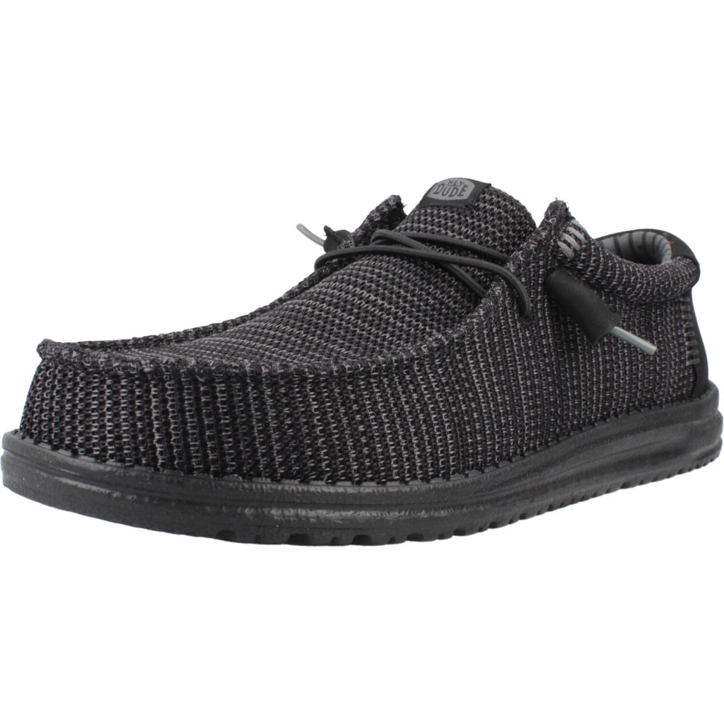 HEY DUDE WALLY STRETCH SOX en color NEGRO  (1)