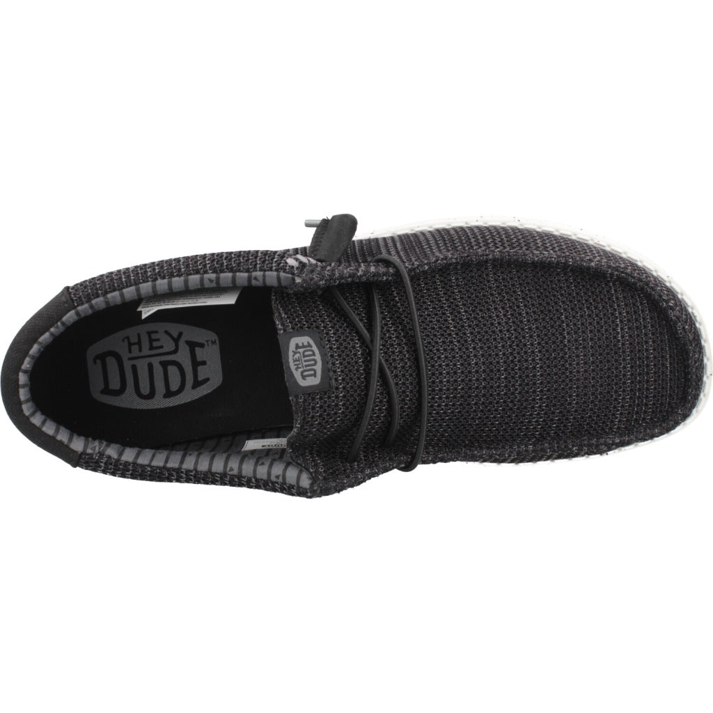HEY DUDE WALLY STRETCH SOX en color NEGRO  (6)