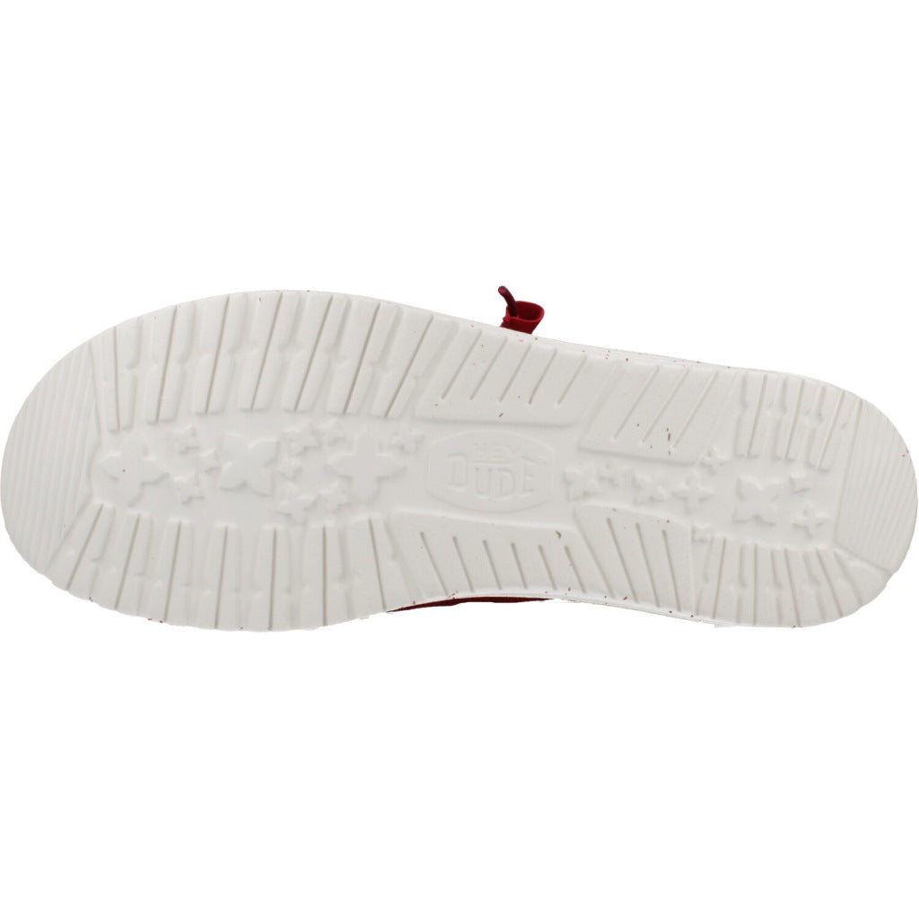 HEY DUDE WALLY STRETCH SOX en color ROJO  (6)