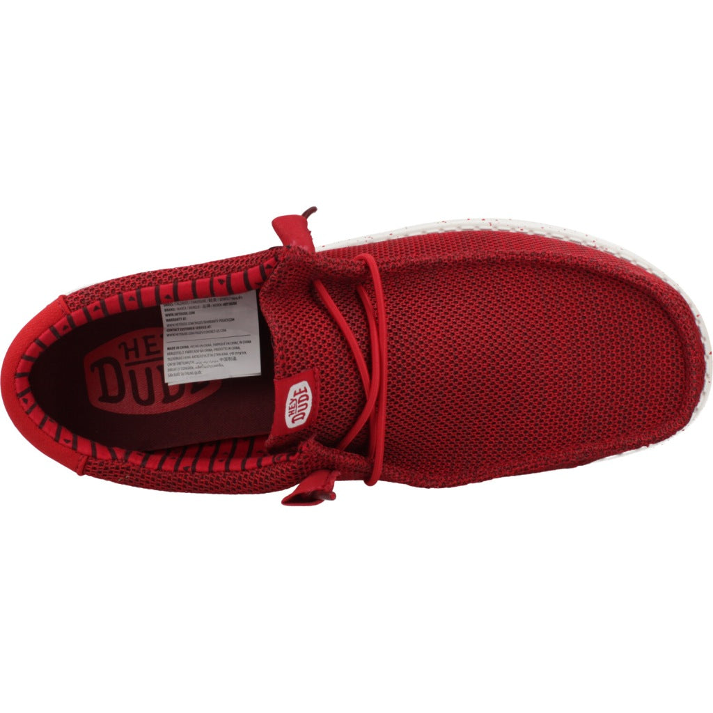 HEY DUDE WALLY STRETCH SOX en color ROJO  (7)