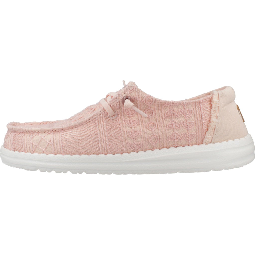 HEY DUDE WENDY CROCHET LACE en color ROSA  (2)