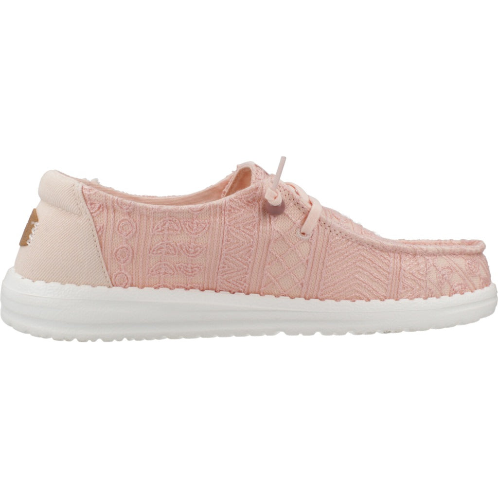 HEY DUDE WENDY CROCHET LACE en color ROSA  (4)