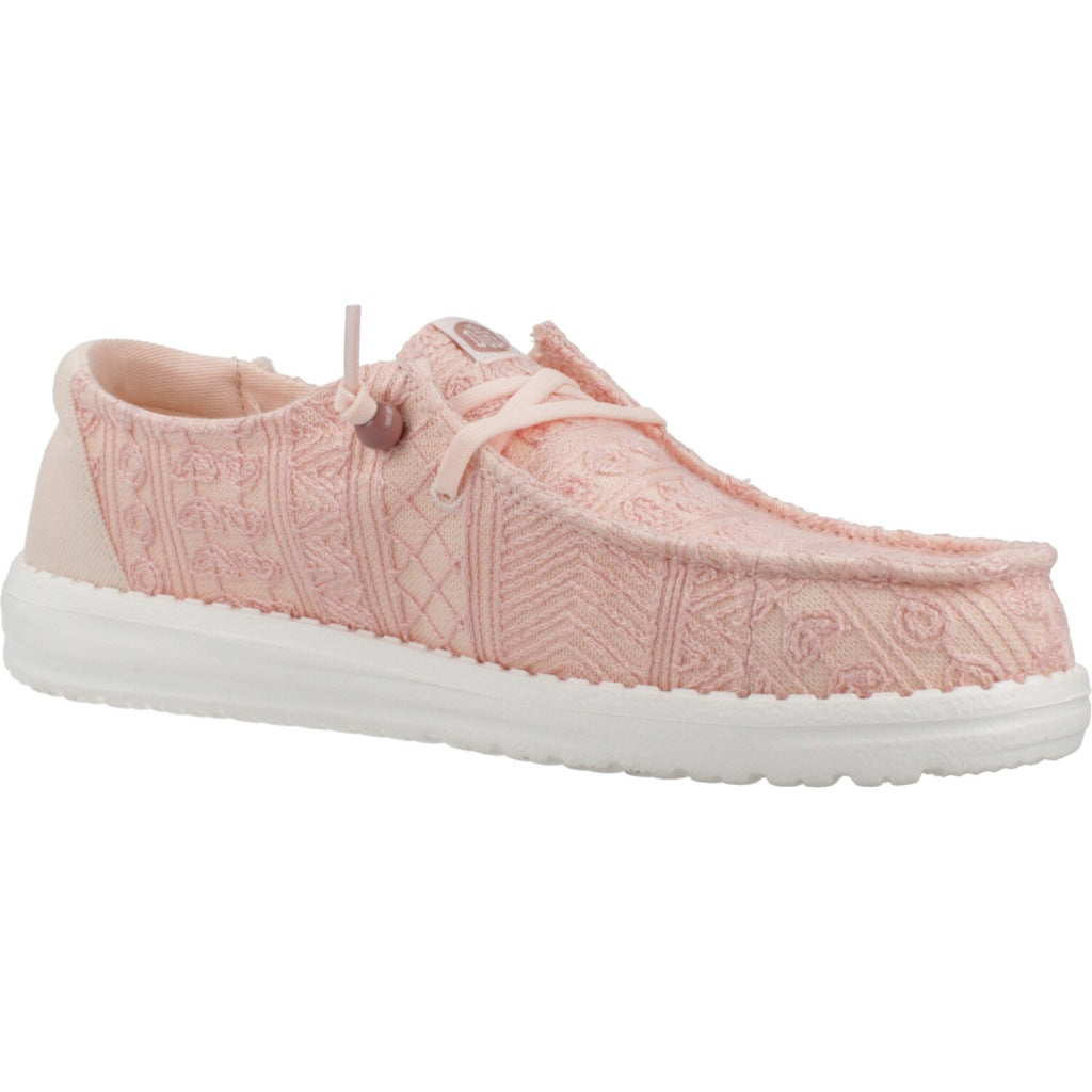 HEY DUDE WENDY CROCHET LACE en color ROSA  (5)