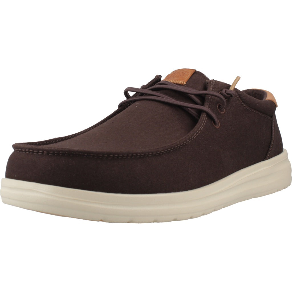 HEY DUDE  PAUL CANVAS en color MARRON  (1)