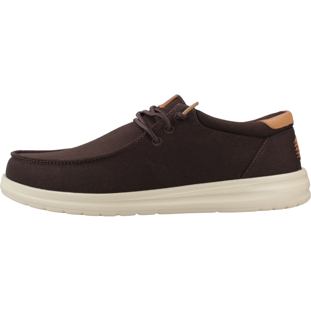 HEY DUDE  PAUL CANVAS en color MARRON  (2)
