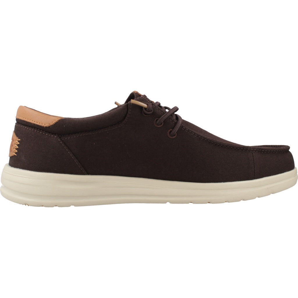 HEY DUDE  PAUL CANVAS en color MARRON  (4)