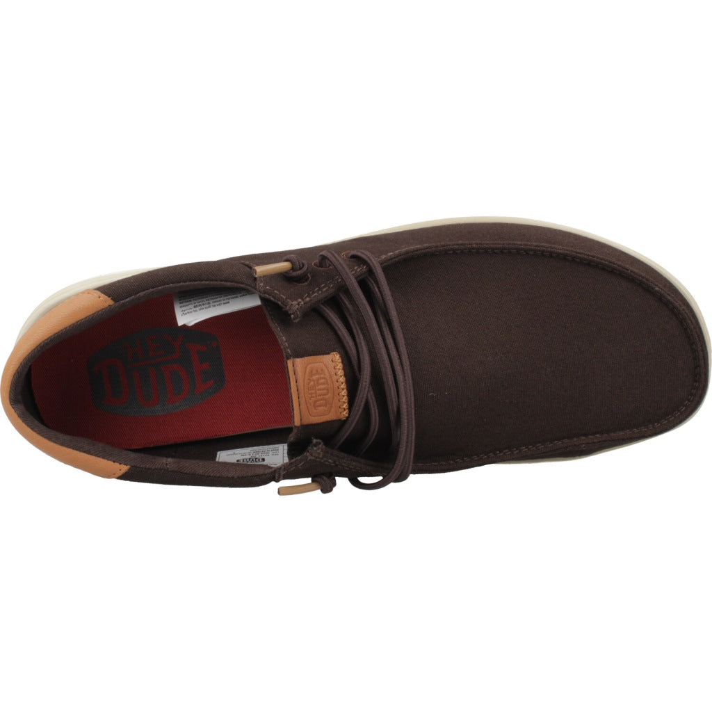 HEY DUDE  PAUL CANVAS en color MARRON  (6)