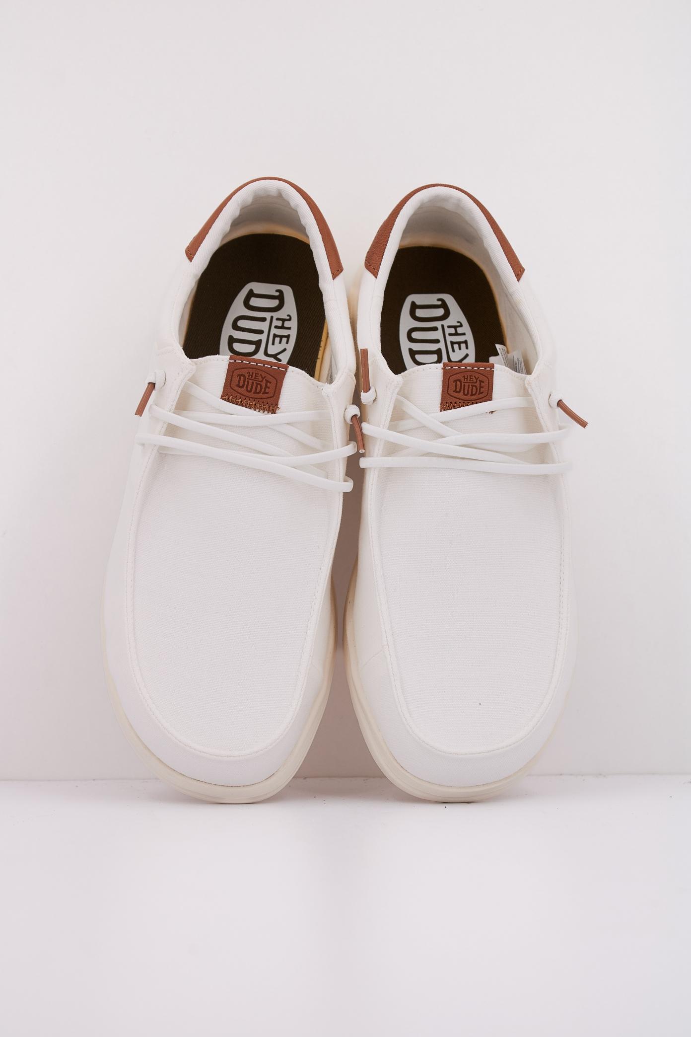 HEY DUDE  PAUL CANVAS en color BLANCO  (3)