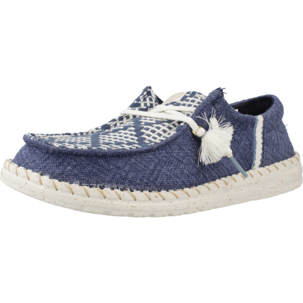 HEY DUDE WENDY FUNK COASTAL JUTE en color AZUL  (1)