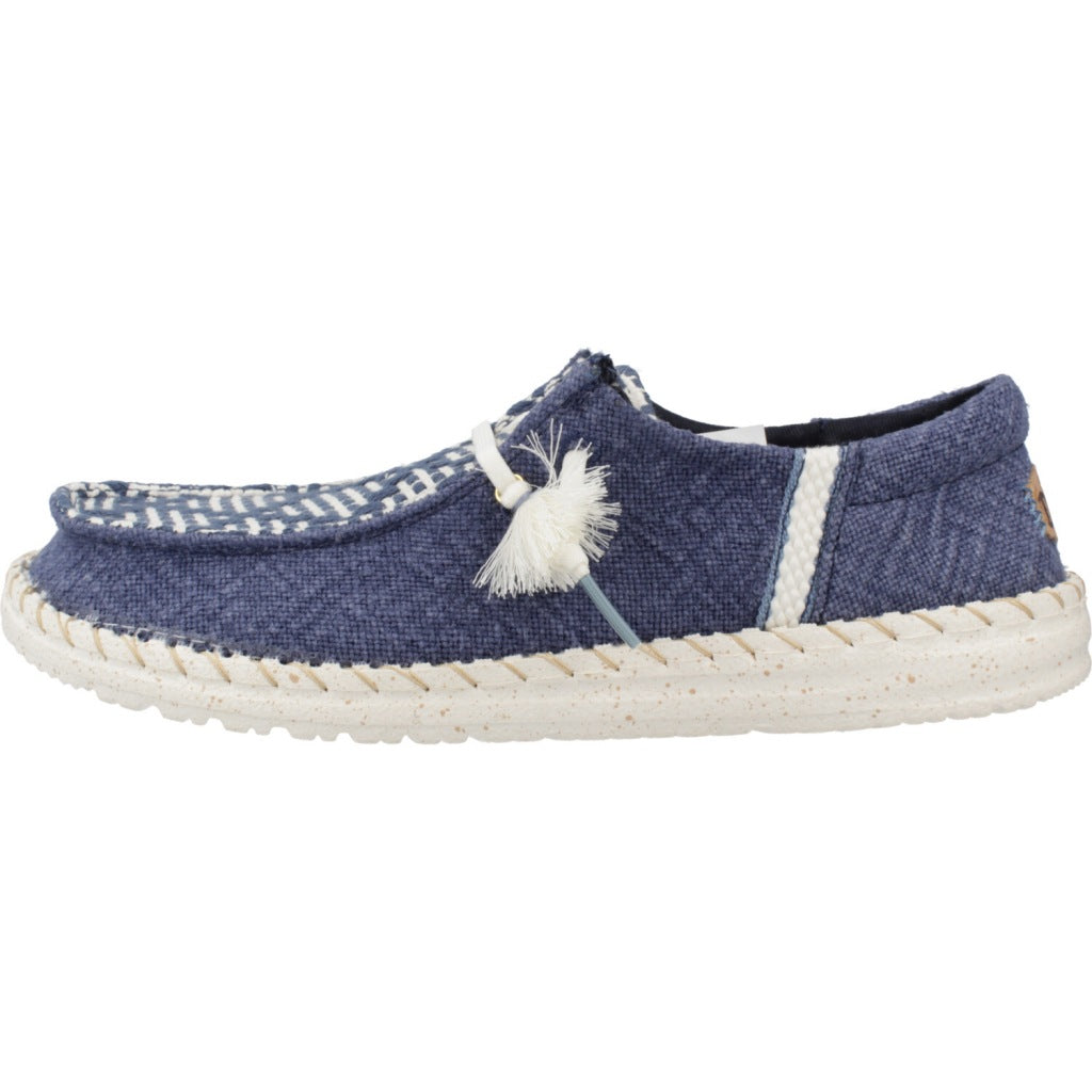 HEY DUDE WENDY FUNK COASTAL JUTE en color AZUL  (2)