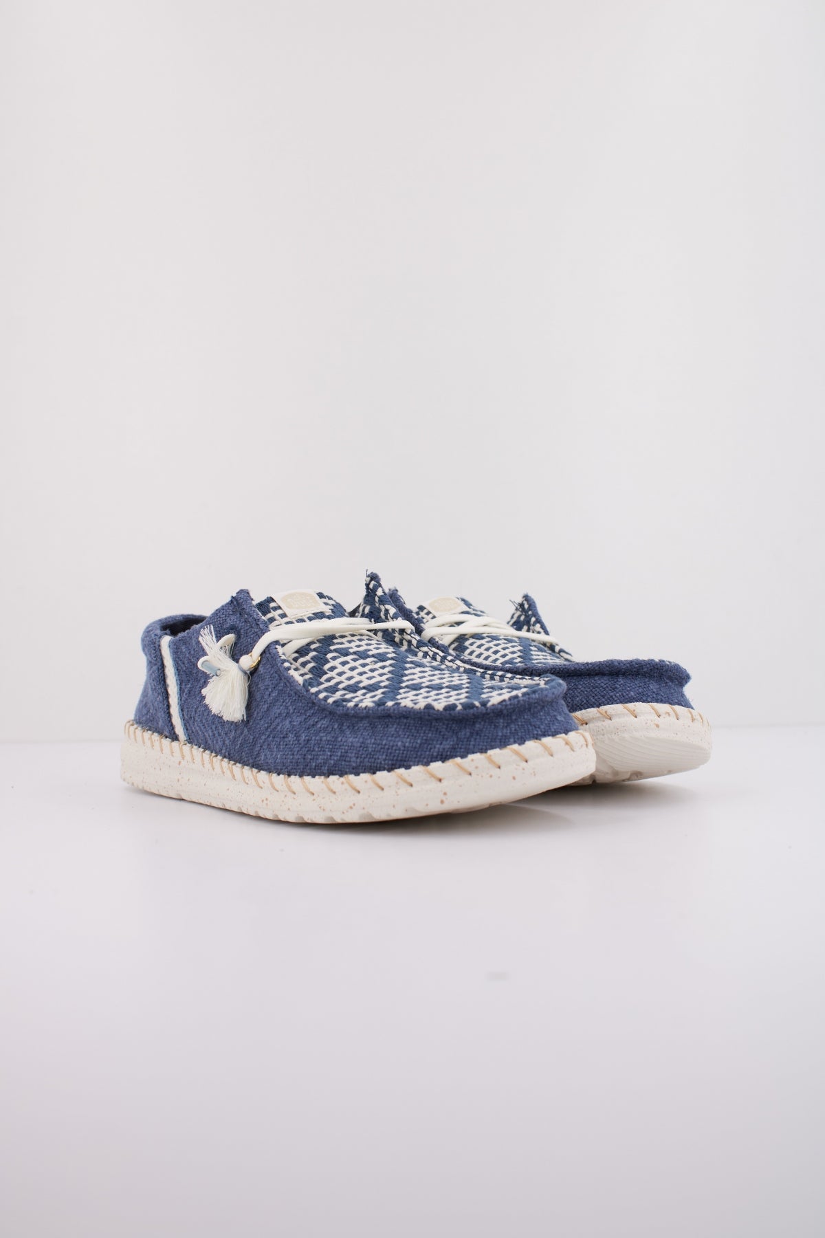 HEY DUDE WENDY FUNK COASTAL JUTE en color AZUL  (2)