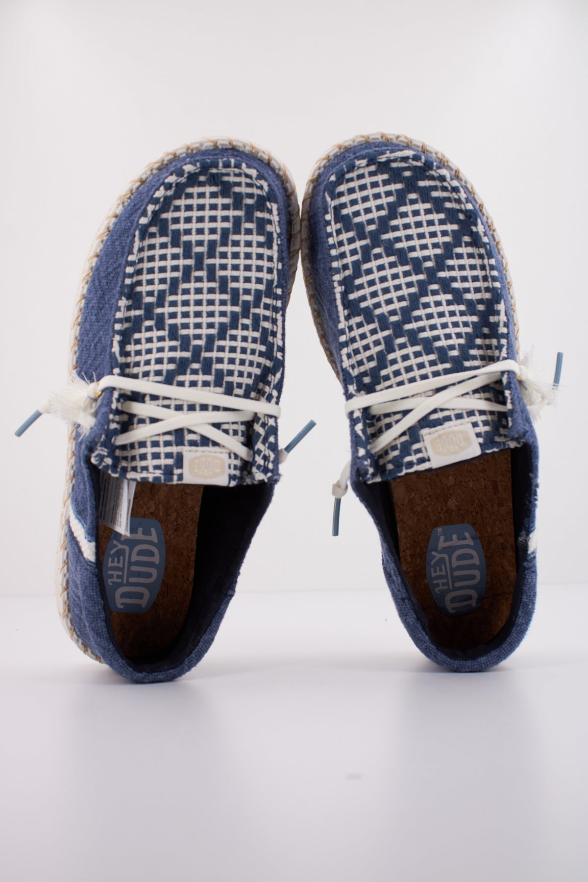 HEY DUDE WENDY FUNK COASTAL JUTE en color AZUL  (3)