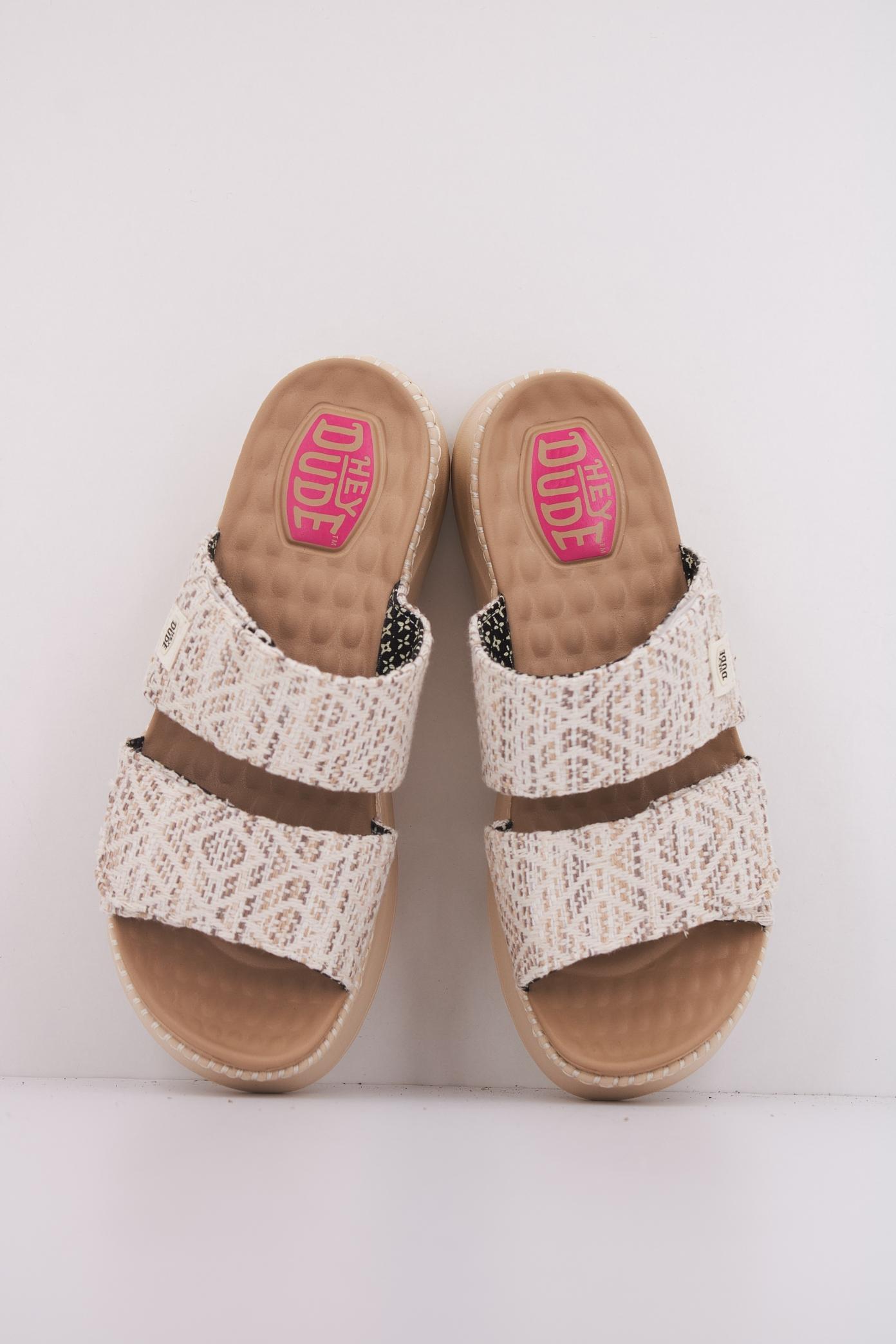 HEY DUDE DELRAY SLIDE SURF BAJA en color BEIS  (3)