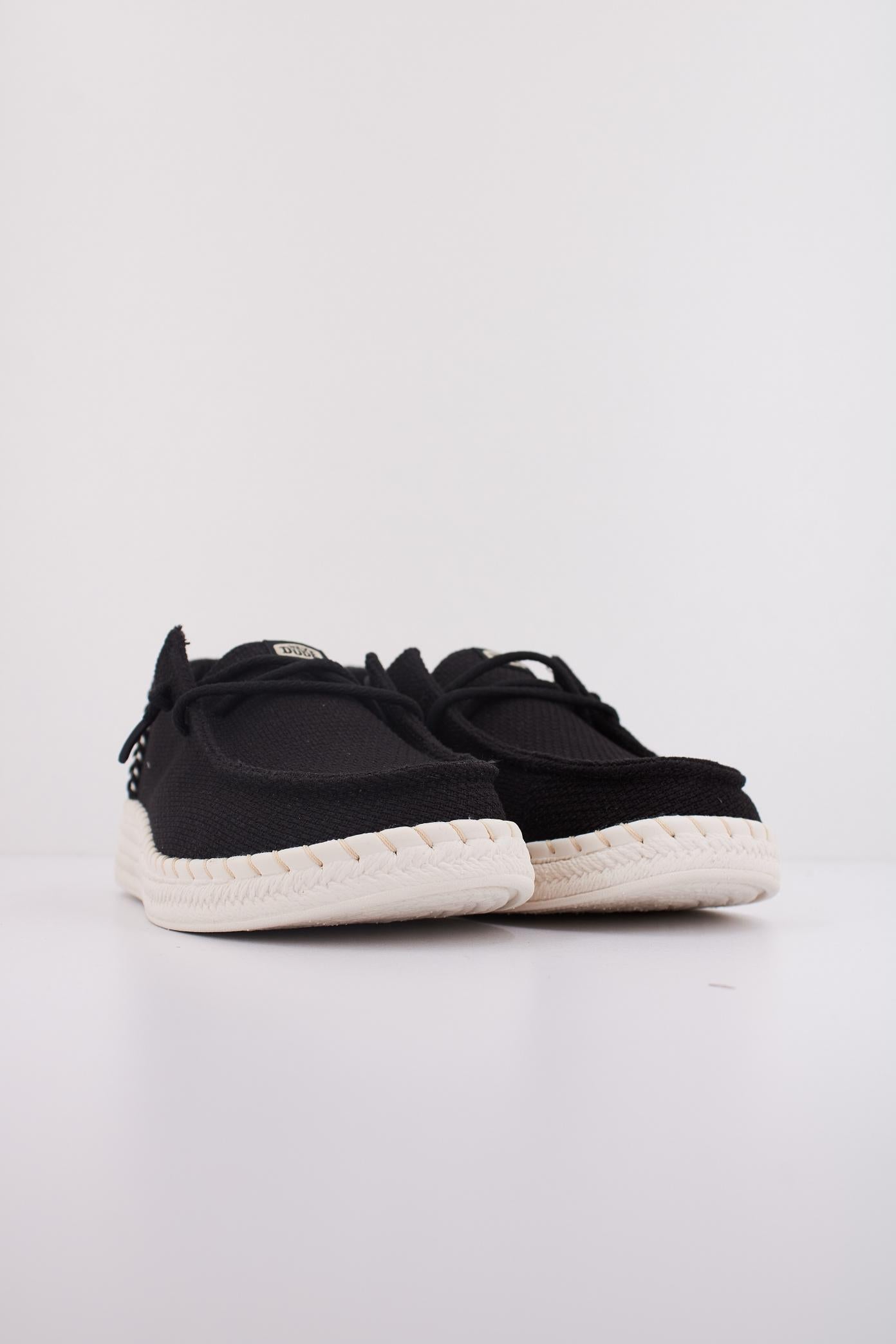 HEY DUDE WENDY ESPADRILLE WOVEN en color NEGRO  (2)