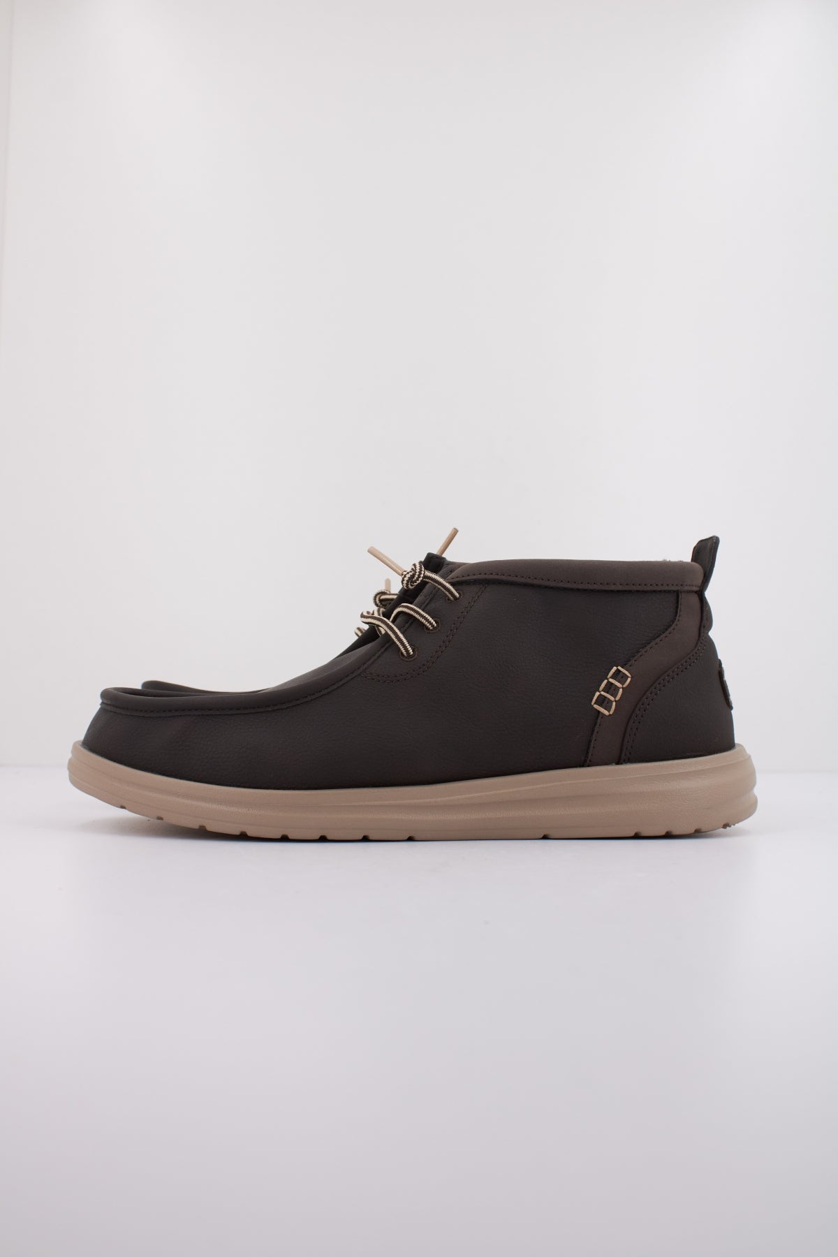 HEY DUDE WALLY MID GRIPR CLASSIC en color MARRON  (1)