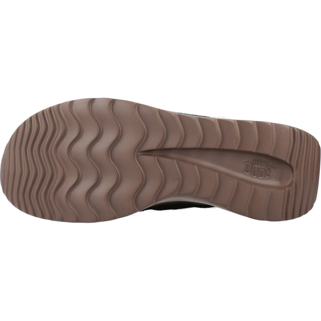 HEY DUDE WENDY PEAK APRES SUEDE COZSTIT en color NEGRO  (6)