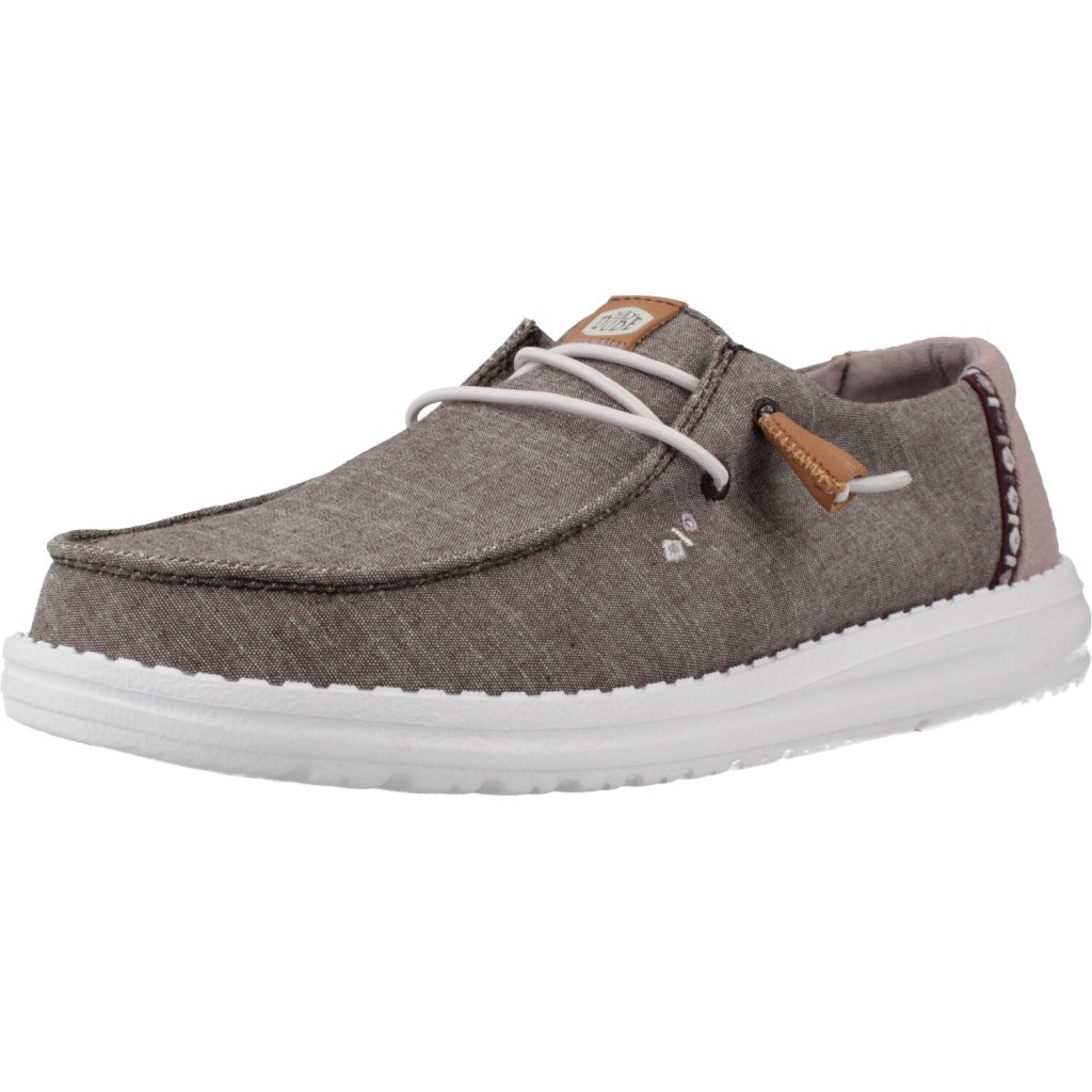 HEY DUDE WENDY CHAMBRAY BOHO en color GRIS  (1)
