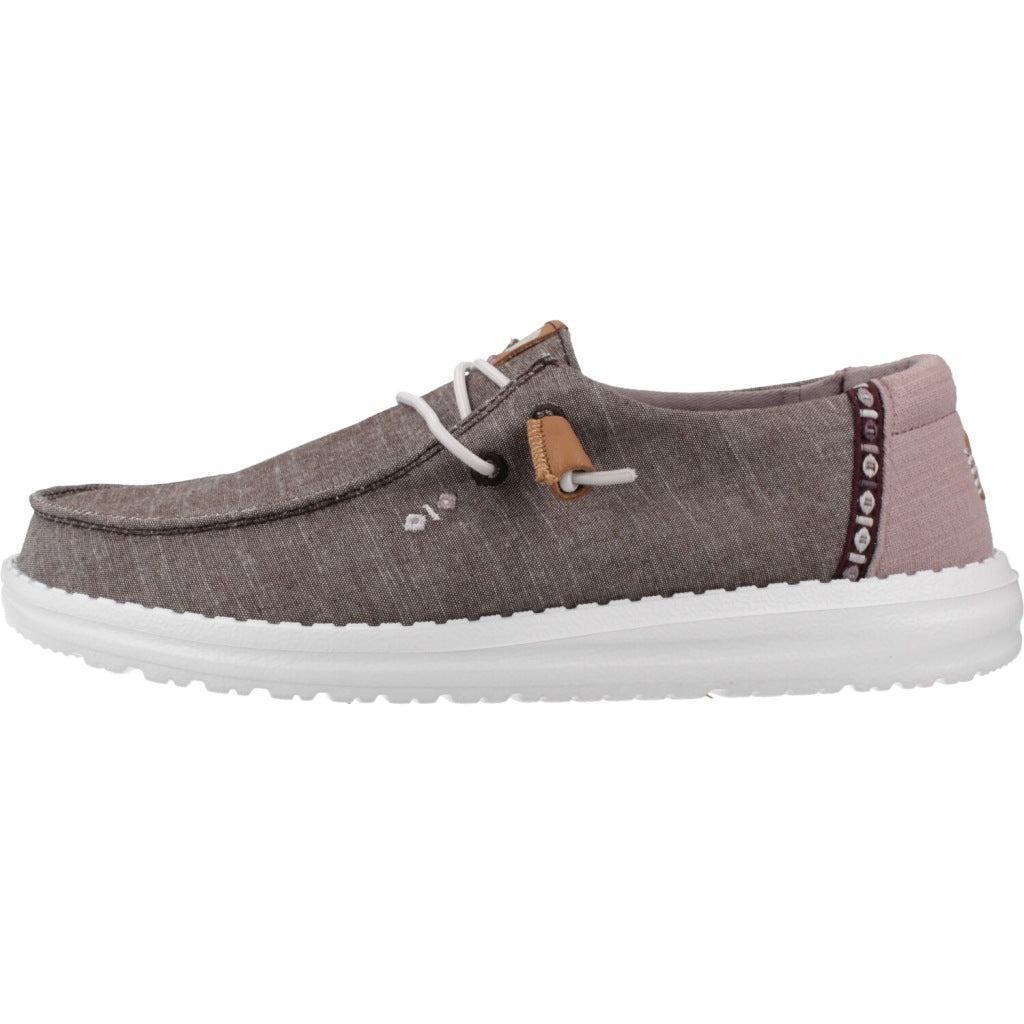 HEY DUDE WENDY CHAMBRAY BOHO en color GRIS  (2)