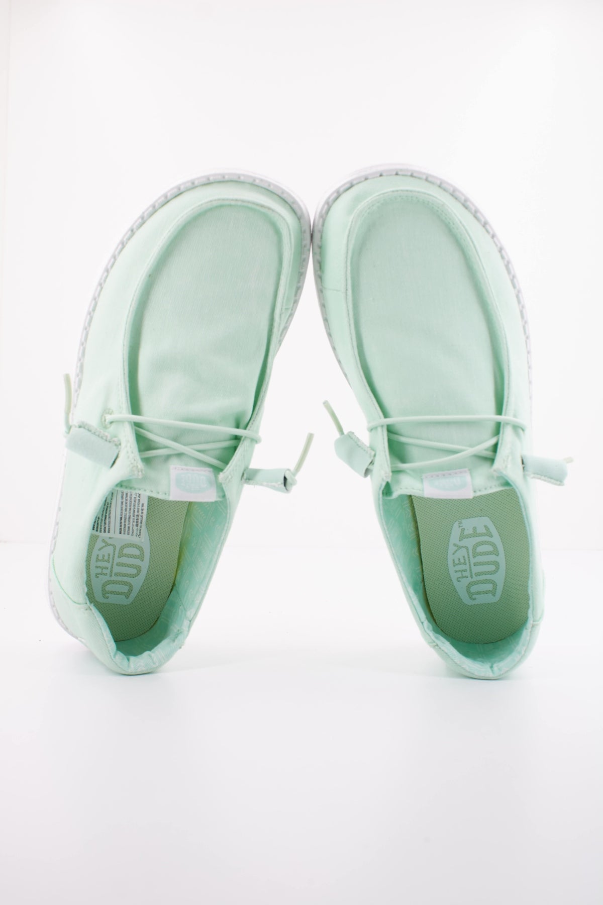 HEY DUDE WENDY CANVAS BAY en color VERDE  (3)