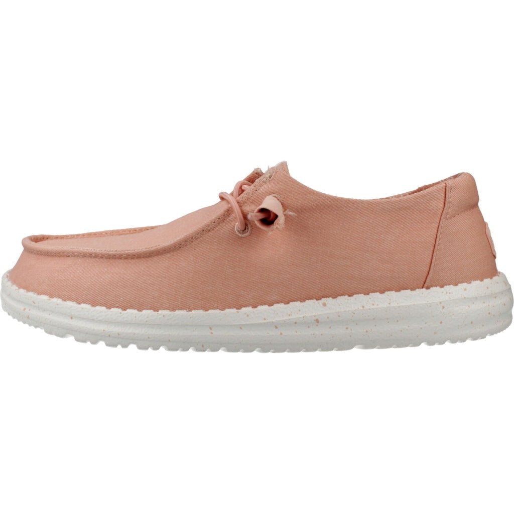 HEY DUDE WENDY CANVAS BAY en color ROSA  (2)