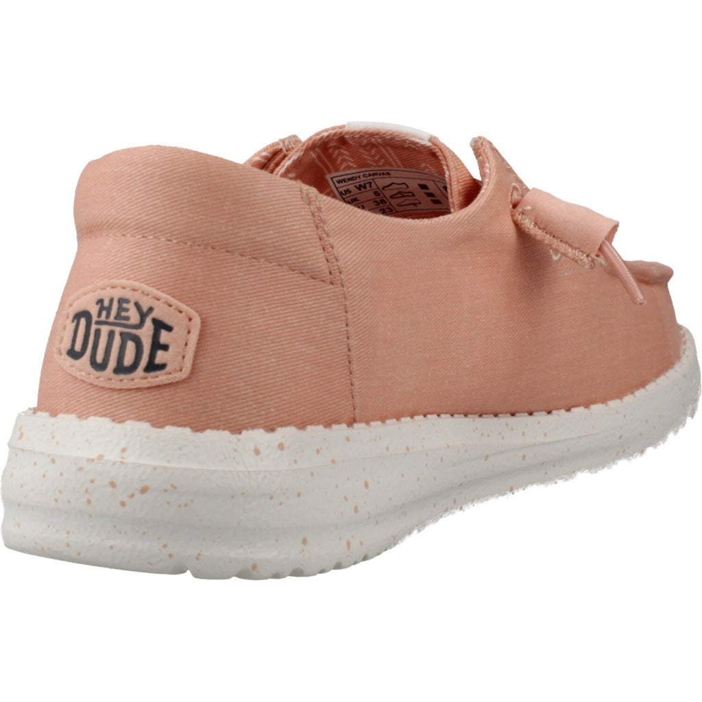 HEY DUDE WENDY CANVAS BAY en color ROSA  (3)