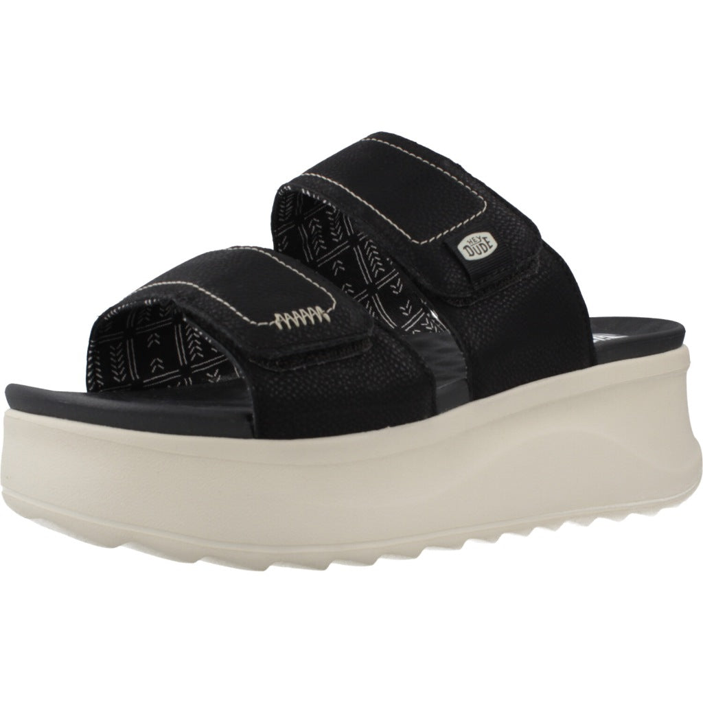 HEY DUDE DELRAY SLIDE CLASSIC en color NEGRO  (1)