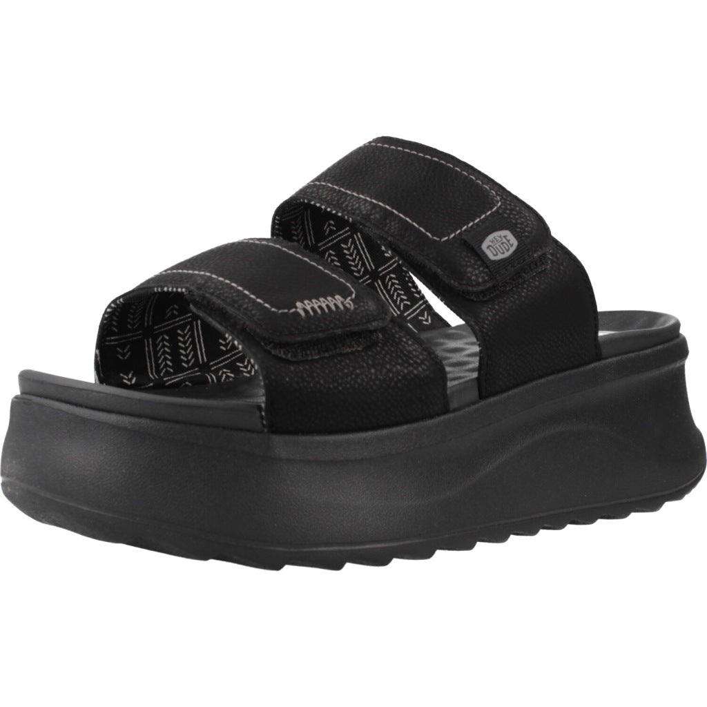 HEY DUDE DELRAY SLIDE CLASSIC en color NEGRO  (1)