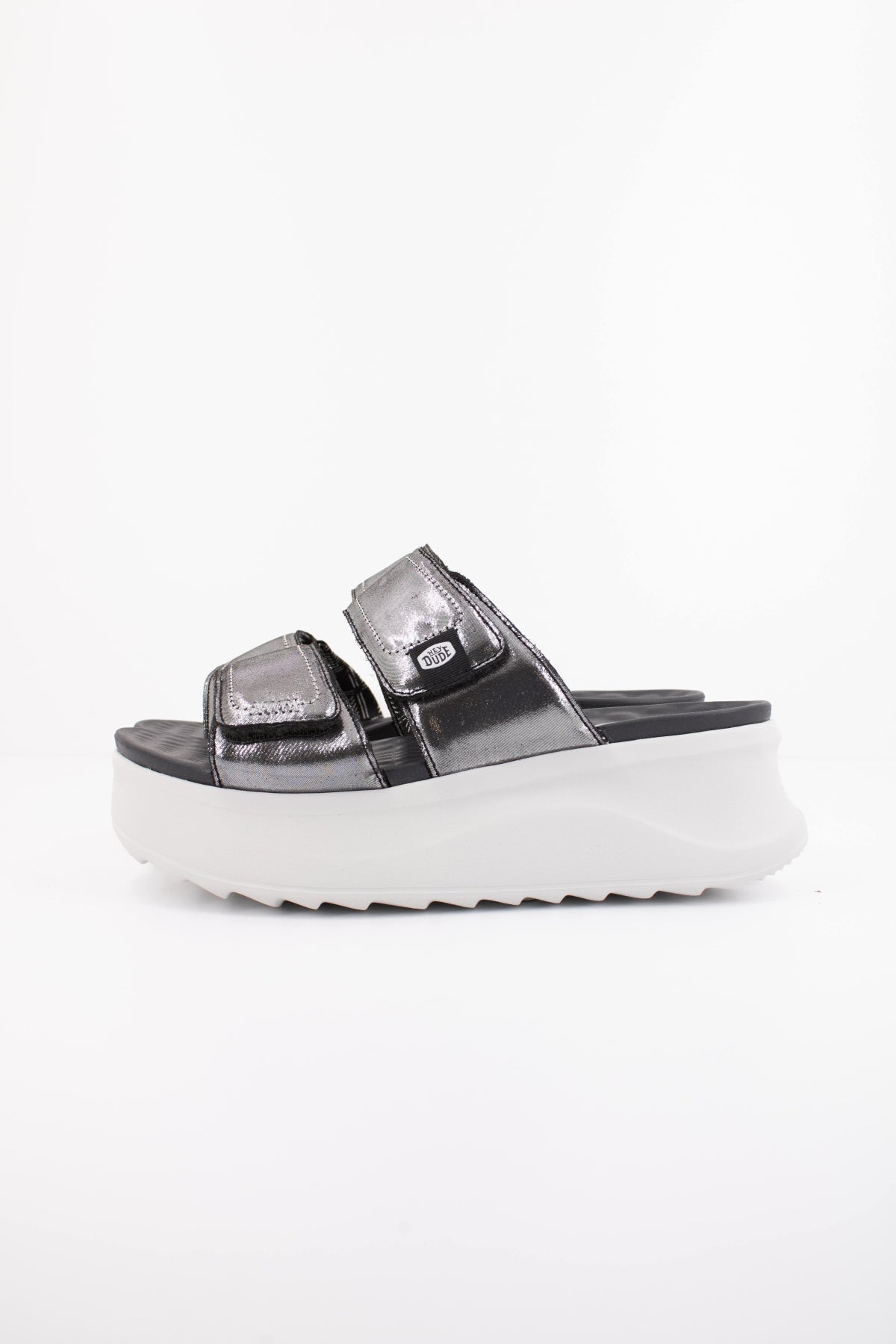 HEY DUDE DELRAY SLIDE CLASSIC en color PLATA  (1)