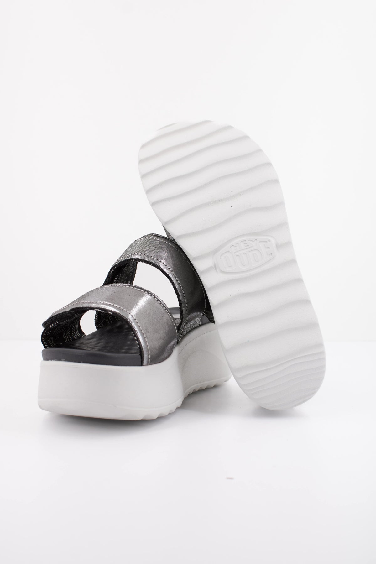 HEY DUDE DELRAY SLIDE CLASSIC en color PLATA  (5)