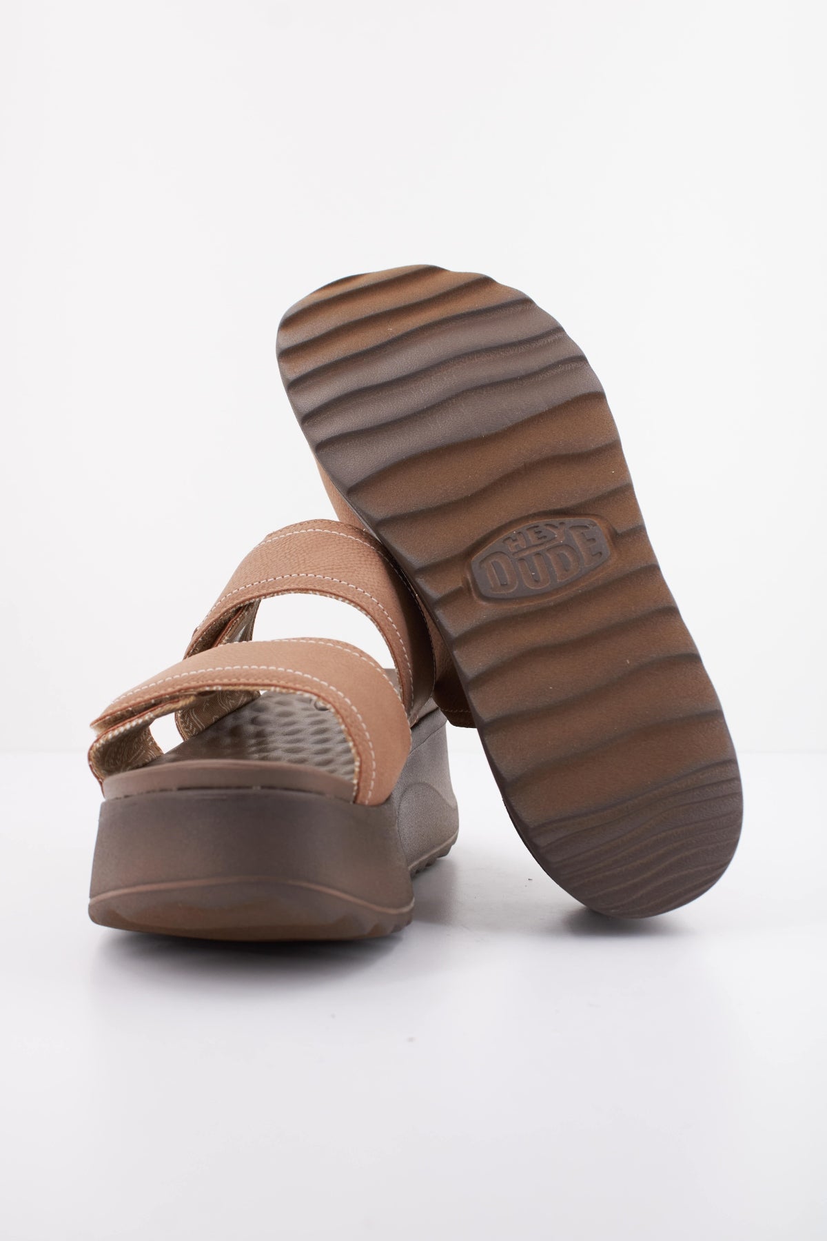 HEY DUDE DELRAY SLIDE CLASSIC en color MARRON CLARO  (5)