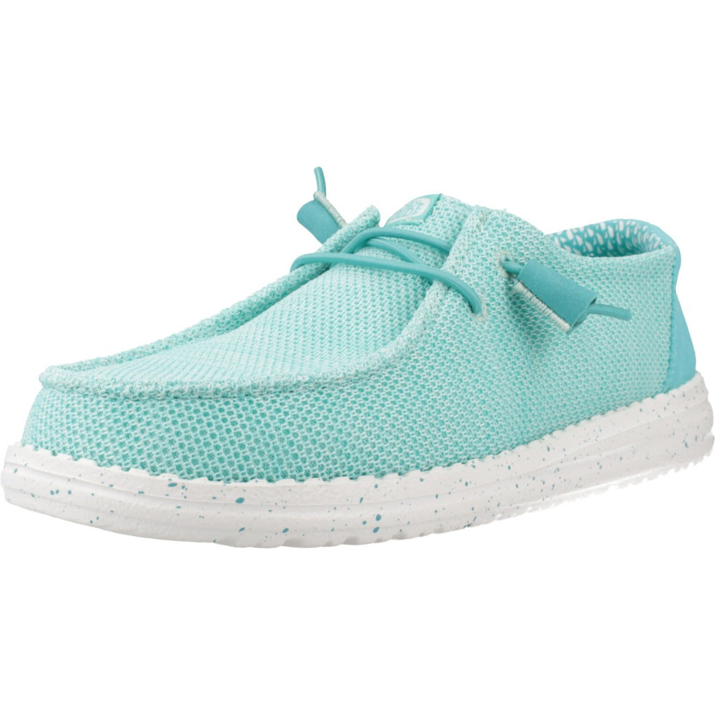HEY DUDE WENDY STRETCH MESH CERAMIC en color AZUL  (1)